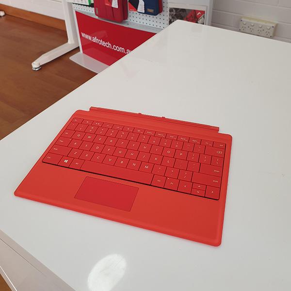 Microsoft Surface 3 Type Cover Red top view