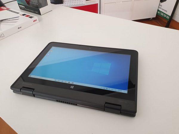 Refurbished Lenovo ThinkPad Yoga 11e laptop screen flipped into tablet